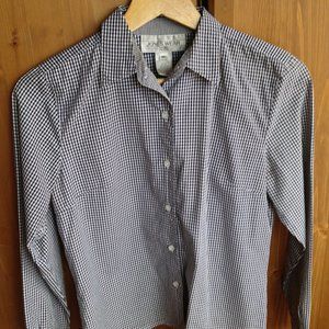 Jones Wear black check long sleeve button shirt